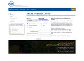 screenshot for American Society of Agricultural and Biological Engineers (ASABE) Technical Library property=