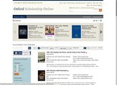 Oxford Scholarship Online EBooks screenshot